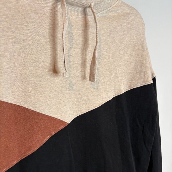 Pact color block cowl neck pullover sweatshirt - Picture 2 of 5